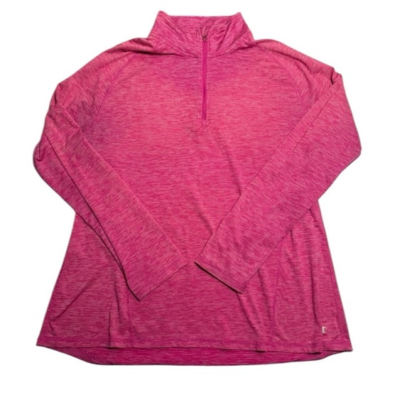 Champion Women's Pink Long Sleeve Quarter-Zip Top - Picture 1 of 11